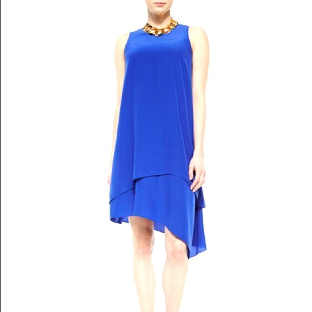 Eileen Fisher Double-Layer Silk Dress